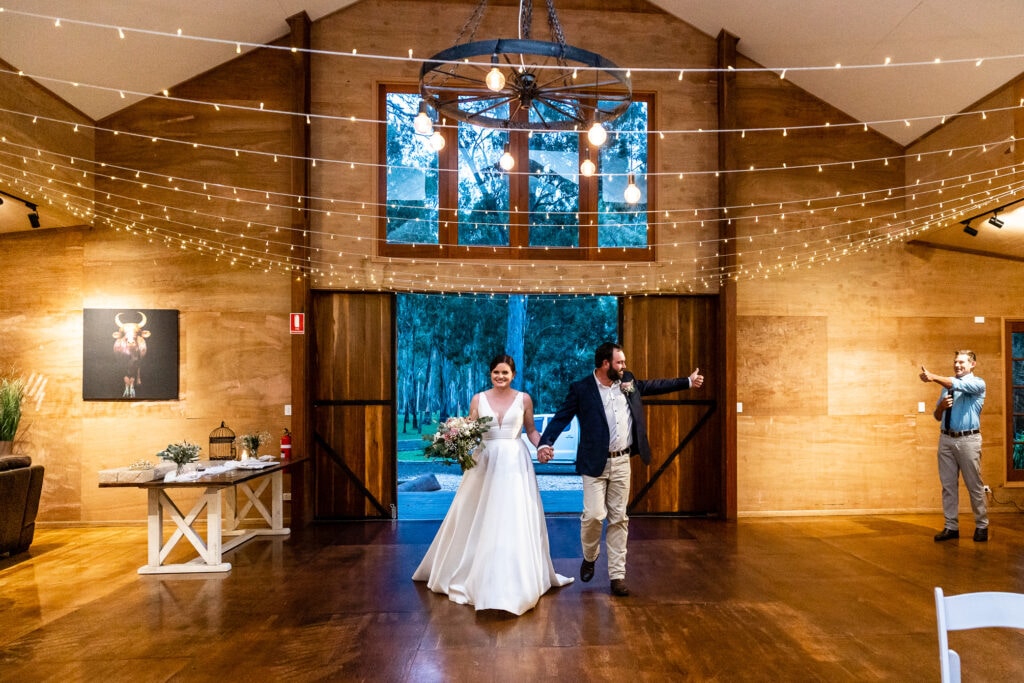 Danielle Dan s awesome barn in a forest Wedding Sally Batt